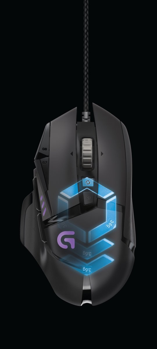 Logitech G502 Proteus Spectrum muis - afbeelding 2