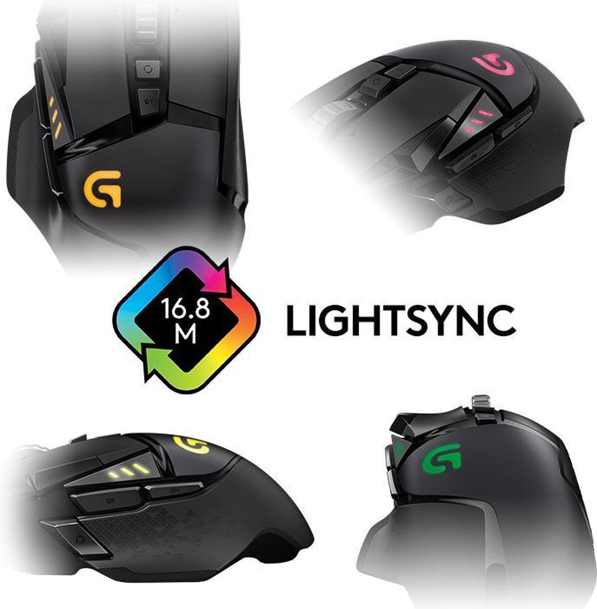 Logitech G502 Proteus Spectrum muis - afbeelding 8