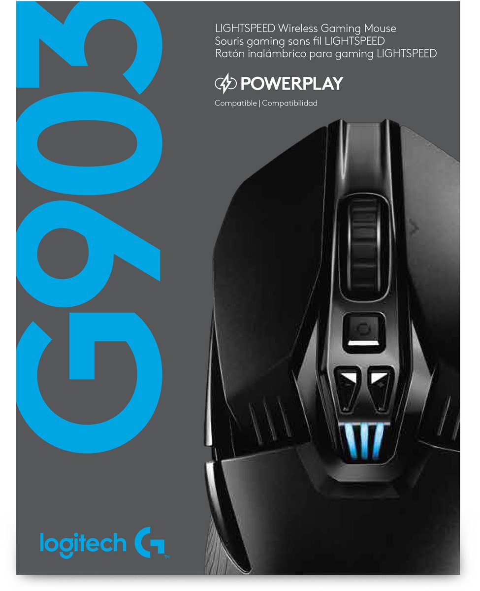 Logitech G903 Hero Lightspeed - Gaming Muis Met 25K Dpi - Zwart - afbeelding 5