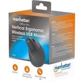 Ergonomic Vertical Wireless Mouse - afbeelding 7