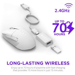 Lift Elite Wireless Gaming Mouse - White - afbeelding 8