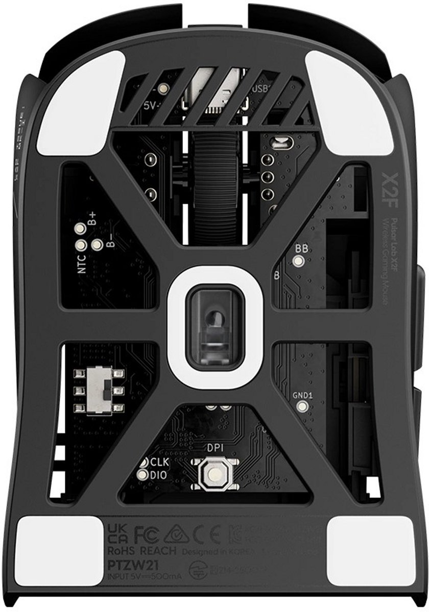 Lab X2F Fingertip Wireless Gaming Mouse - Zwart - Size 1 (XS-1 Sensor, 32000 DPI, 8K Polling) - afbeelding 4