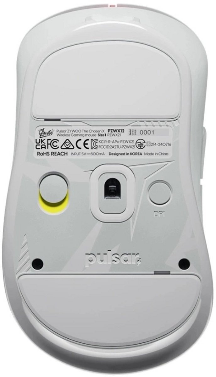 Pulsar Zywoo The Chosen Mouse - Wit - Mini - afbeelding 5