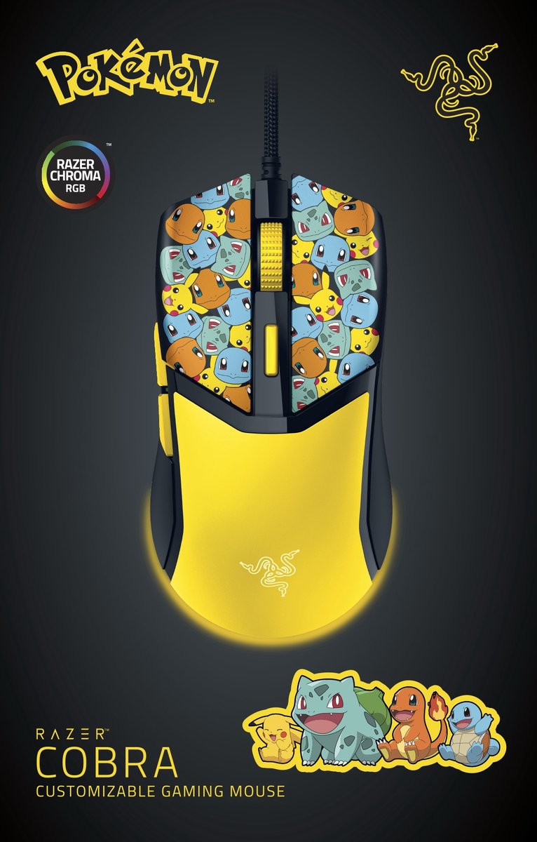 Razer Cobra - Gaming Muis - Rgb - 8.500 Dpi - Ultra Licht - Pokémon Kanto - afbeelding 9