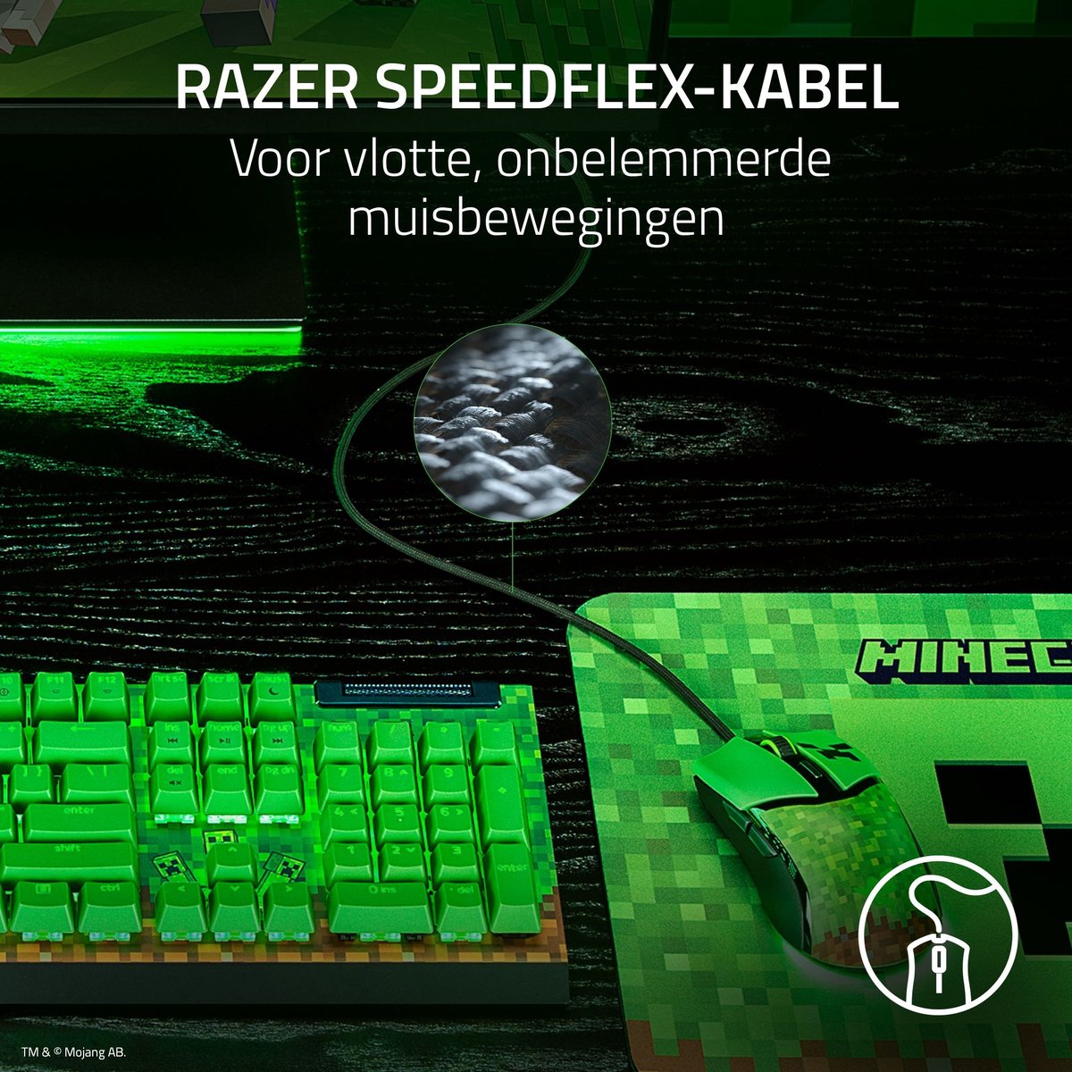 Razer Cobra - Gaming Muis - Rgb - 8.500 Dpi - Ultra Licht - Minecraft - afbeelding 10
