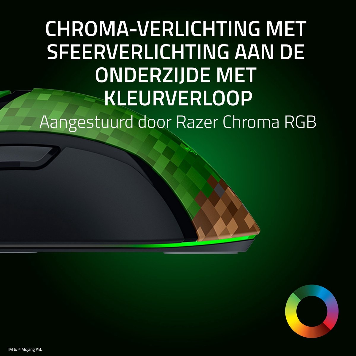 Razer Cobra - Gaming Muis - Rgb - 8.500 Dpi - Ultra Licht - Minecraft - afbeelding 3