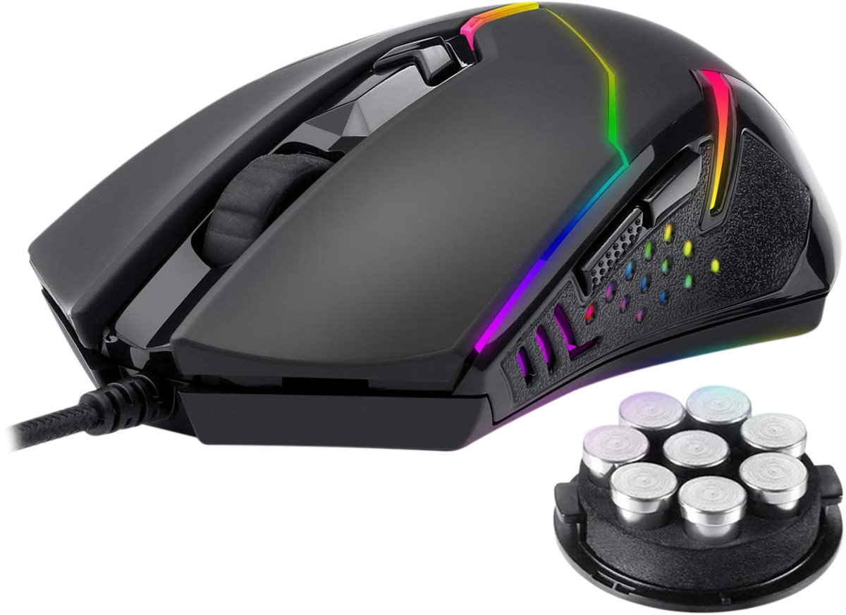 Redragon Centrophorous M601 Rgb Gaming Muis - Verstelbare Gewichten - - afbeelding 3