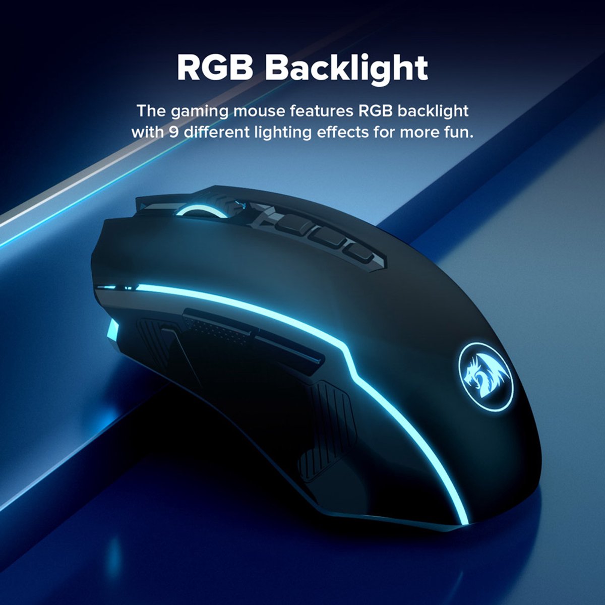 Ranger Lite M910-KS Wireless/Wired RGB Gaming Mouse 8000 DPI - afbeelding 2