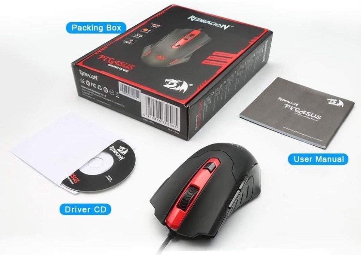 Pegasus M705 RGB Gaming Mouse - afbeelding 9