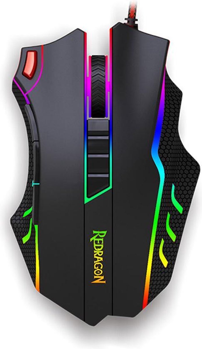 Redragon Redragon Titanboa M802 Rgb Gaming Muis - High End - Dpi Tot 12.000 Met 9 Programmeerbare Knoppen - Professionele Esports Gaming Muis