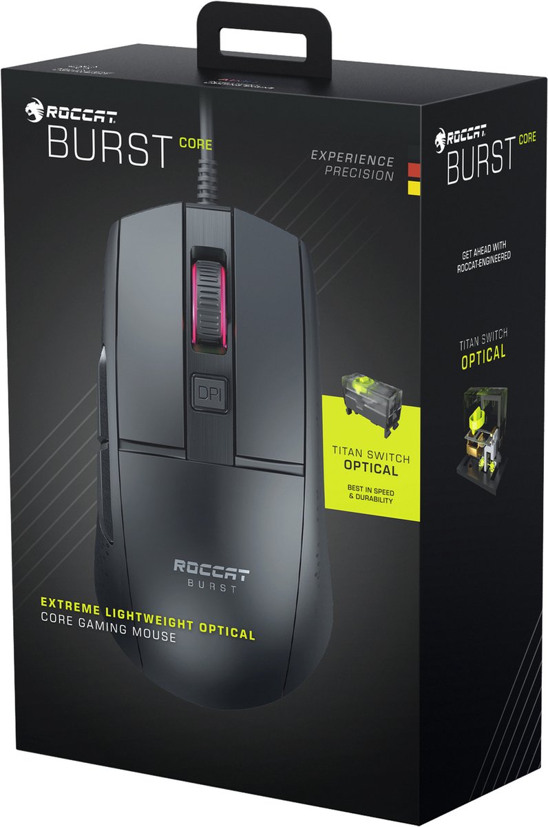 Roccat Burst Core Gaming Muis - 8500 Dpi - Zwart - afbeelding 7