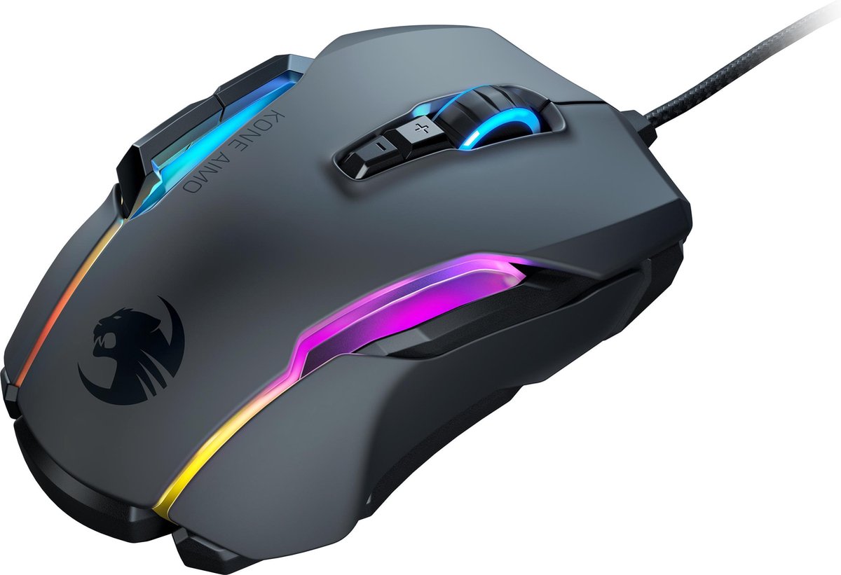 Kone AIMO Remastered Optische Gaming Muis - 16000 DPI - RGB - Zwart - afbeelding 3