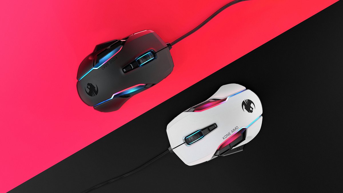 Kone AIMO Remastered Optische Gaming Muis - 16000 DPI - RGB - Zwart - afbeelding 4