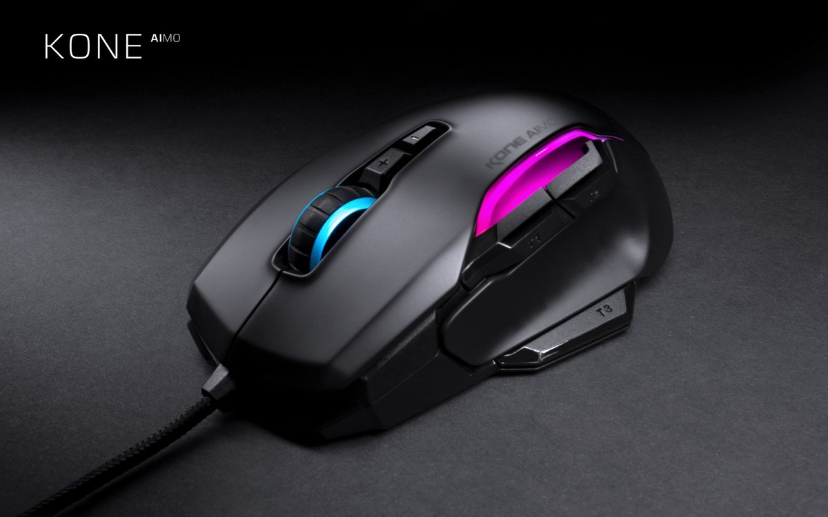 Kone AIMO Remastered Optische Gaming Muis - 16000 DPI - RGB - Zwart - afbeelding 9