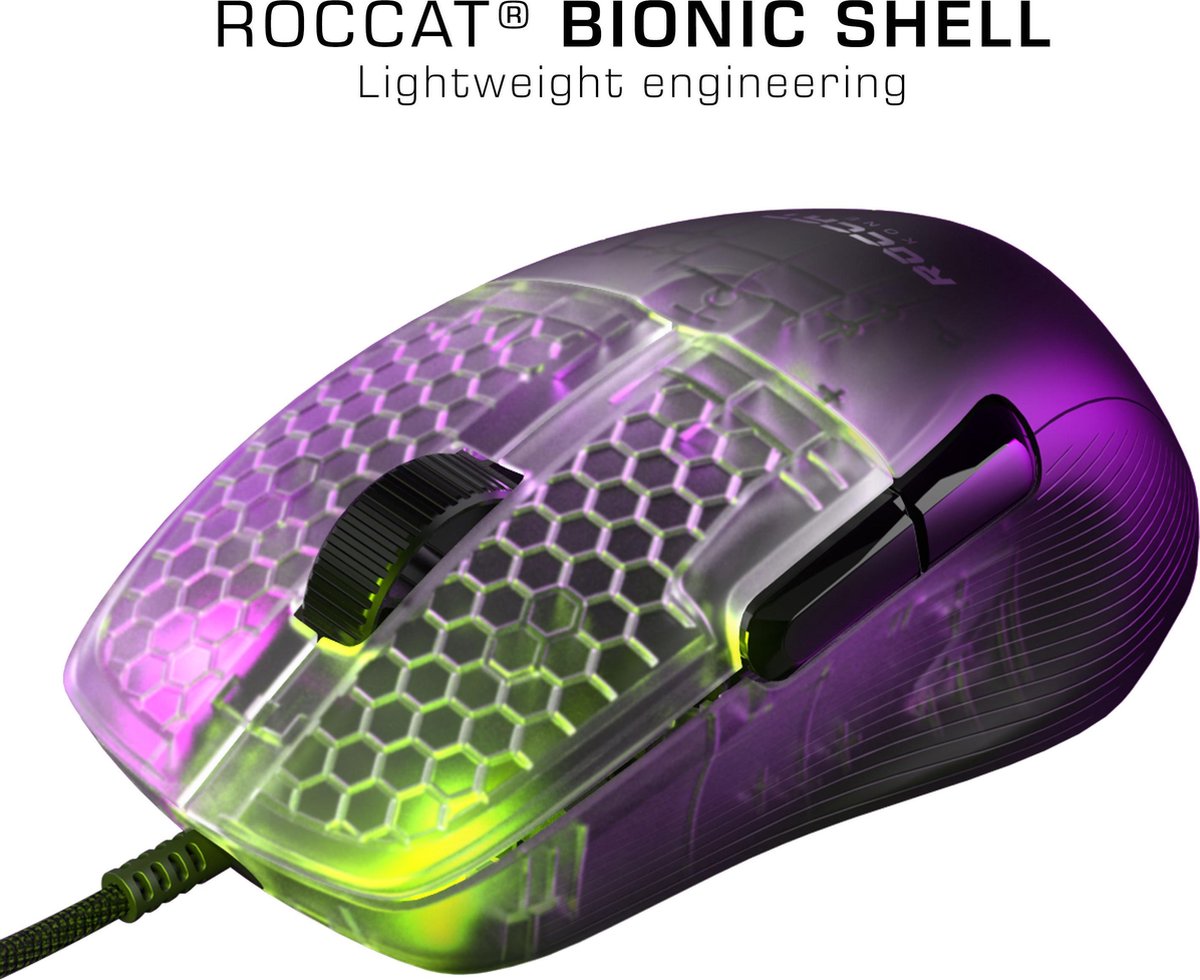 Roccat Kone Pro Gaming Muis - Bedraad - Zwart - afbeelding 3