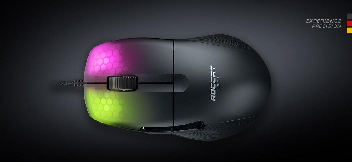 Roccat Kone Pro Gaming Muis - Bedraad - Zwart - afbeelding 6