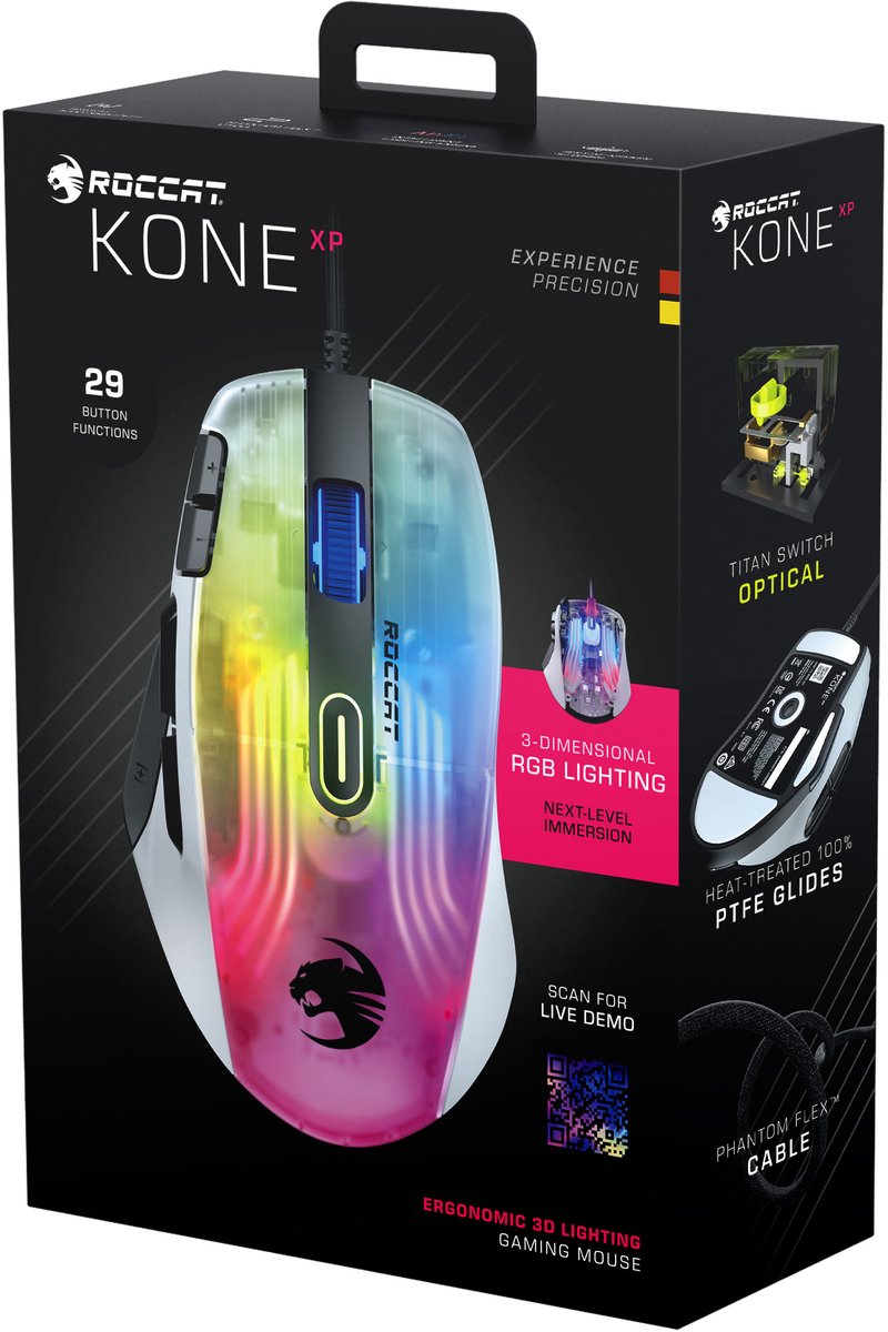 Kone XP RGB Gaming Muis Wit - afbeelding 5