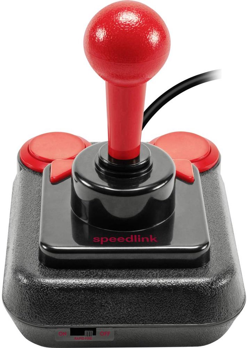 Competition Pro Extra USB Joystick - Anniversary Edition, Zwart/Rood - afbeelding 4
