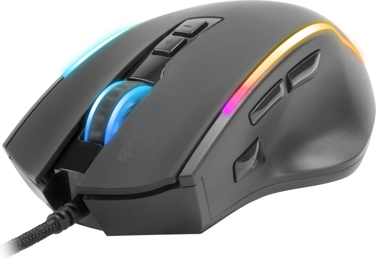 DECUS NX RGB Gaming Muis, 12.800 DPI, 1000Hz, Zwart - afbeelding 9