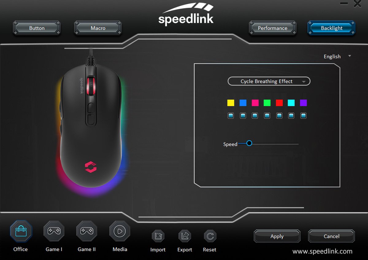 Speedlink Taurox - Gaming Muis - 7200 Dpi - Zwart - afbeelding 5