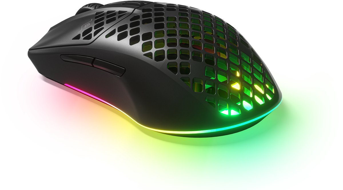 Steelseries Aerox 3 - Draadloze Gaming Muis - Zwart - afbeelding 5