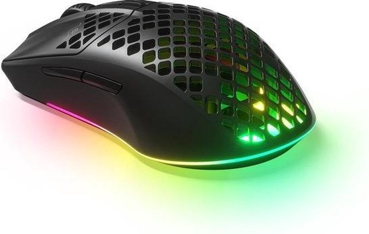 Steelseries Aerox 3 Draadloze Gaming Muis - Zwart - afbeelding 4