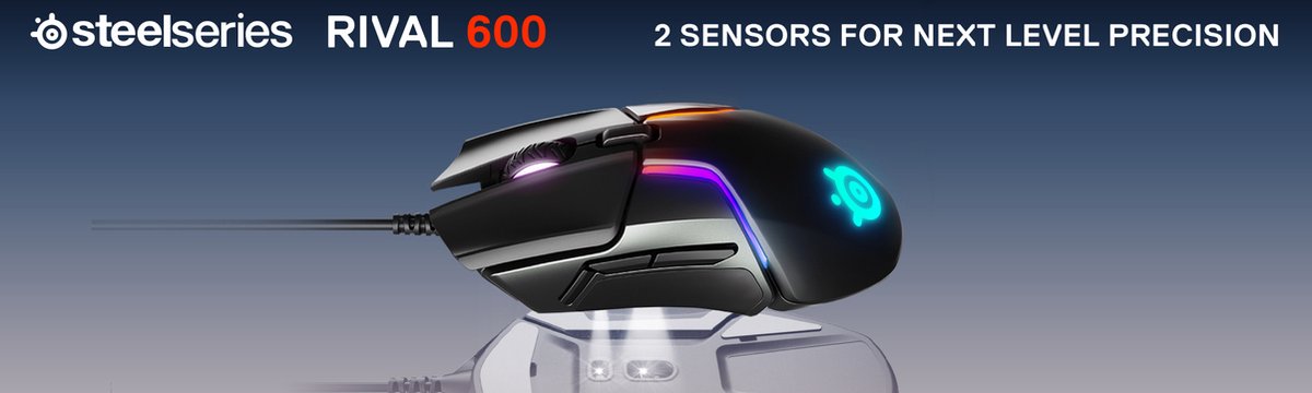 Steelseries Rival 600 - Optische Gaming Muis - 12000 Cpi - Zwart - afbeelding 9