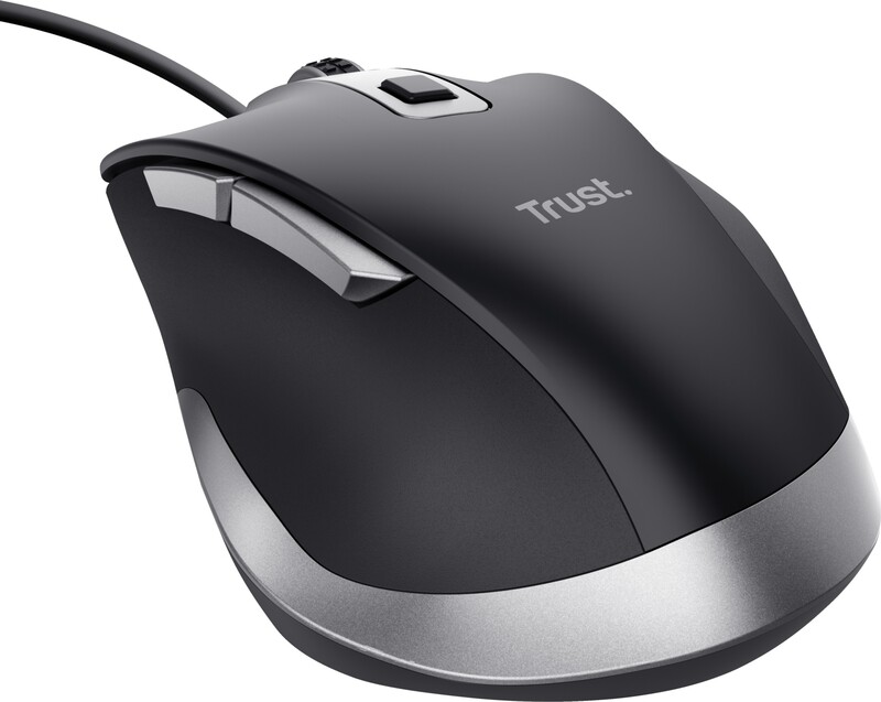 Trust fyda zwarte muis 4 orig - Trust Fyda Wired Muis