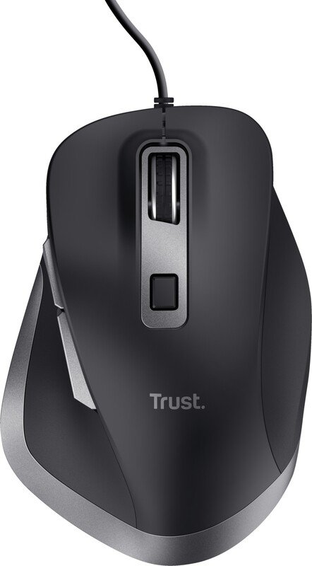 Trust fyda zwarte muis - Trust Fyda Wired Muis