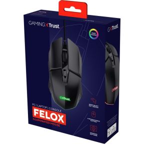 GXT 109 Felox Illuminated Gaming Muis - Black - afbeelding 5