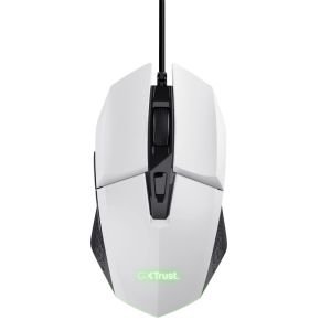 Trust Trust Gxt 109W Felox - Bedrade Gaming Muis - 6400 Dpi - Verlichting - Wit