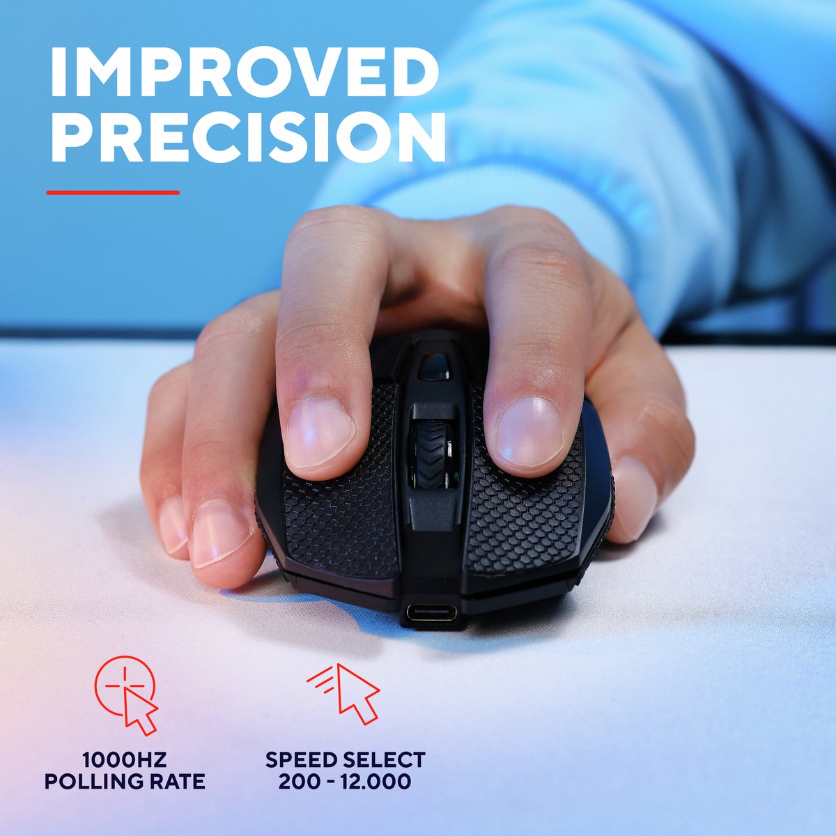 GXT 122 Felox+ Dual Wireless Illuminated Gaming Mouse - afbeelding 7