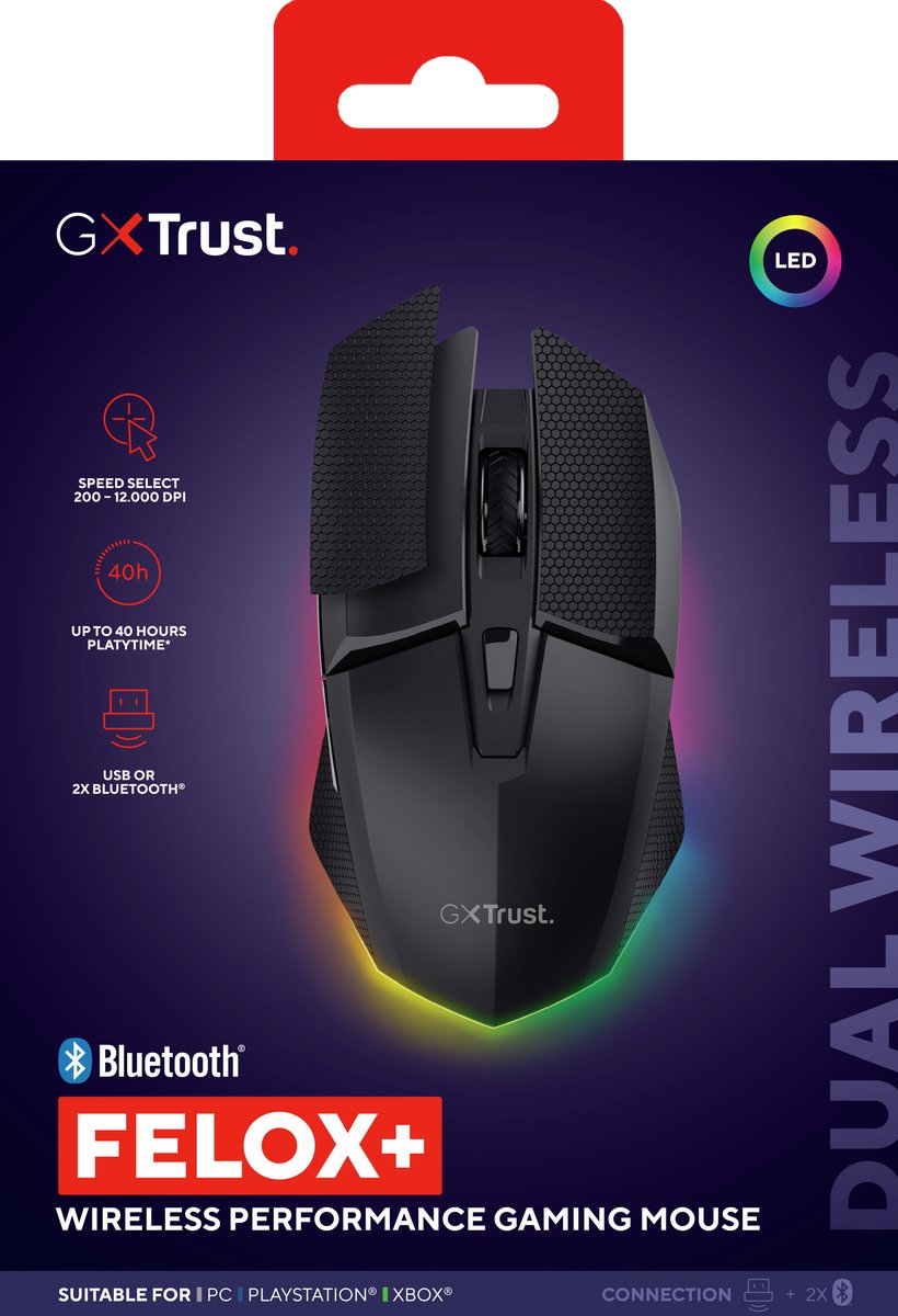 GXT 122 Felox+ Dual Wireless Illuminated Gaming Mouse - afbeelding 8