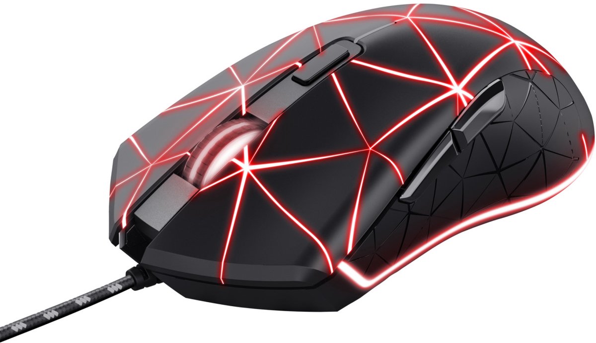 Trust Gxt 133 Locx - Bedrade Gaming Muis - Verlichting - 3200 Dpi - Zwart - afbeelding 10