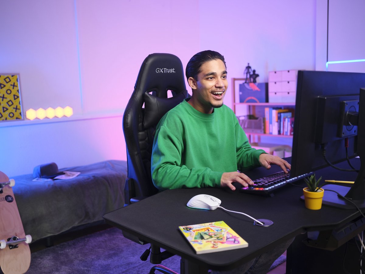 Trust Gxt 924W Ybar+ - Pro Gaming Muis - Rgb Verlichting - 25600 Dpi - Wit - afbeelding 9