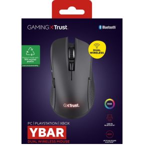 Gxt931 Ybar - Draadloze - Multi Connect - Bluetooth & Usb - - - Rgb - Zwart Muis (Black) - afbeelding 8