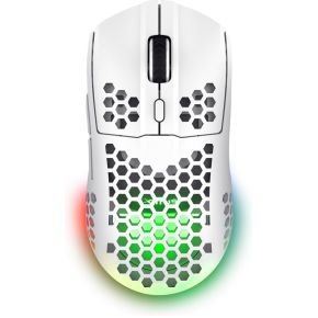 Trust Trust Gxt929W Helox - Draadloze Gaming Muis - Ultra Licht - Rgb Verlichting - 4800 Dpi - Wit