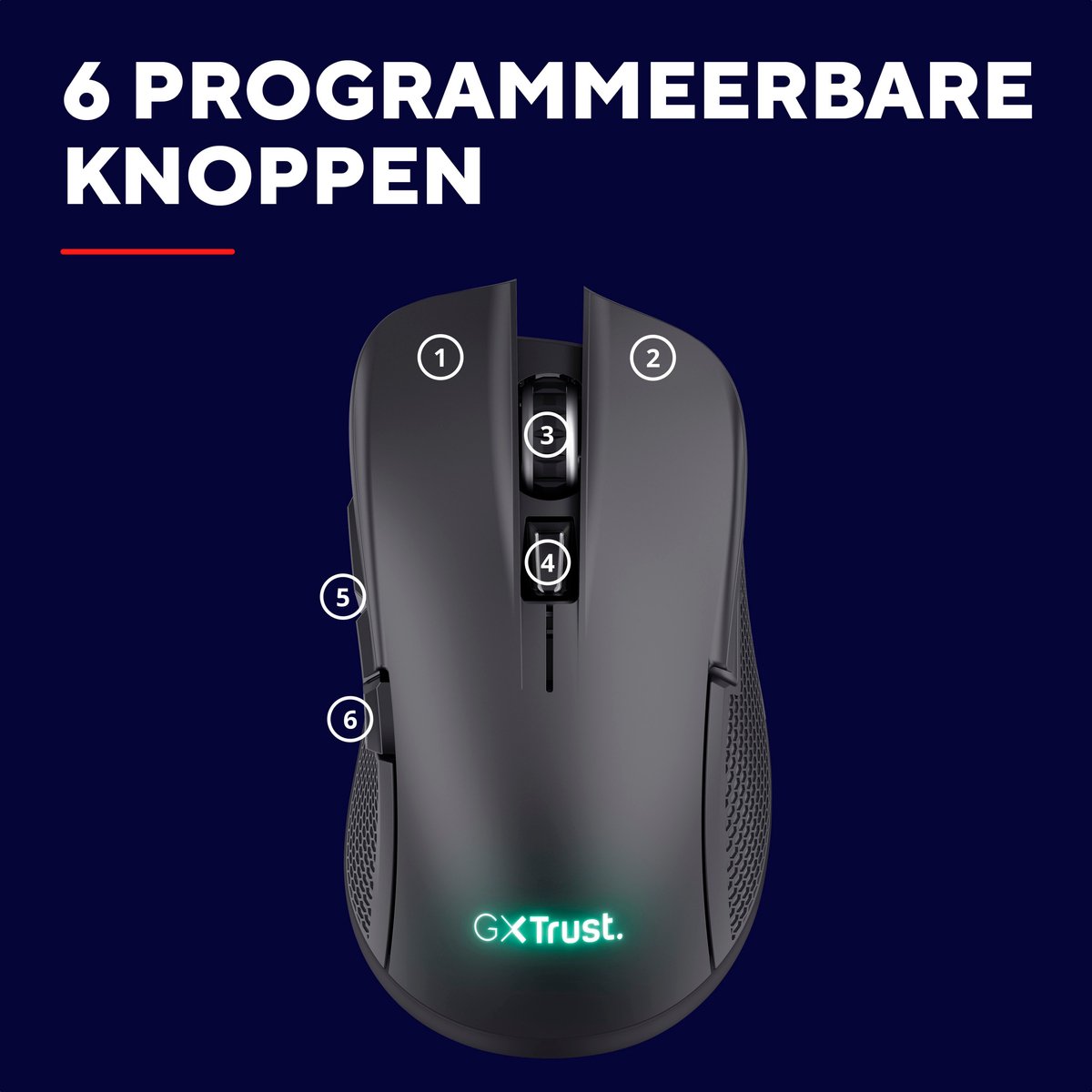 Trust Gxt931 Ybar - Draadloze Gaming Muis - Multi Connect - Bluetooth & Usb - - afbeelding 4