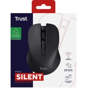 Mydo Stille Draadloze Zwarte Muis - afbeelding 5