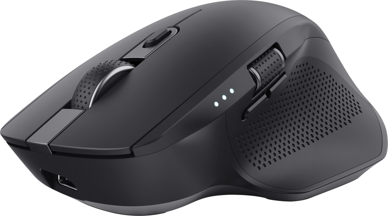 Trust ozaa draadloze muis multi devi 775895 3 orig - Trust Ozaa+ Draadloze Zwarte Multi-Connect Muis