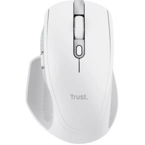 Trust Trust Ozaa+ - Draadloze Muis - Multi-Device - Zijscrollwiel - Oplaadbaar - Wit