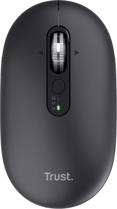 Trust seron hyperscrolmuis draadloos 1761395 - Trust Seron Slim Multi-Wireless Hyperscroll Mouse Black