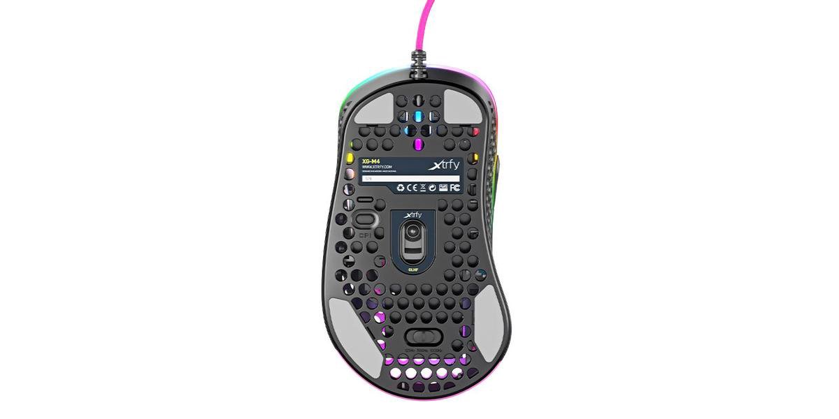 M4 RGB Ultra-light Gaming Mouse Pink - afbeelding 2