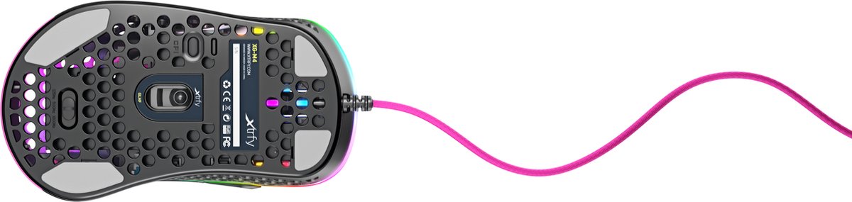 M4 RGB Ultra-light Gaming Mouse Pink - afbeelding 5