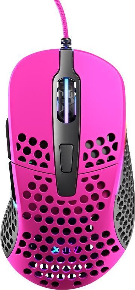 Xtrfy Xtrfy M4 Ultra Light - Optische Esport Gaming Muis Met Rgb - Roze