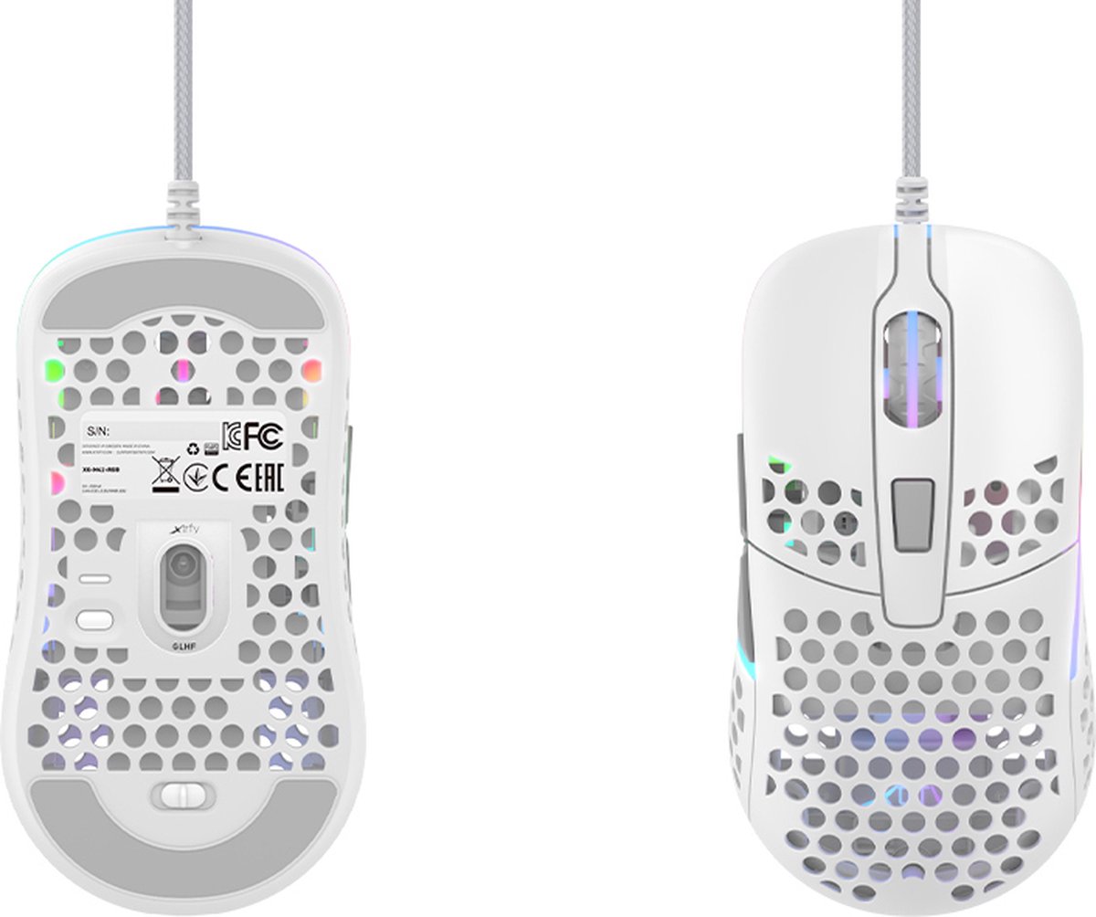 M42 RGB Ultra-Light Gaming Mouse - White - afbeelding 9