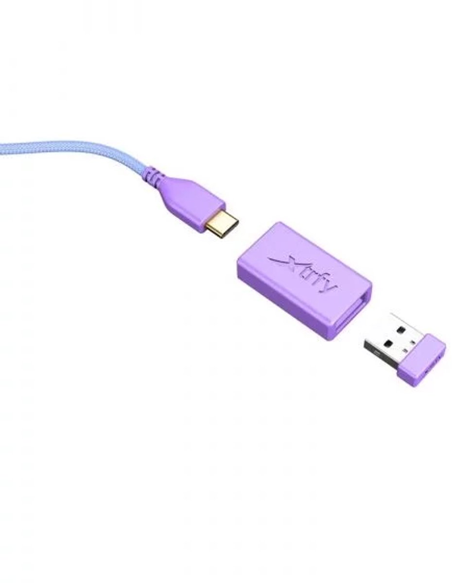 M8 Wireless Ultra-Light Gaming Muis Frosty Purple met Pixart 3395 Sensor en 26.000 DPI - afbeelding 5