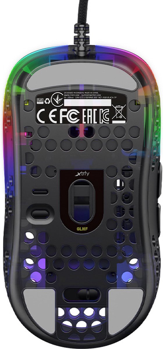 Cherry Xtrfy Mz1 Zy'S Rail Gaming Van Muis Rocket Jump Ninja - afbeelding 6