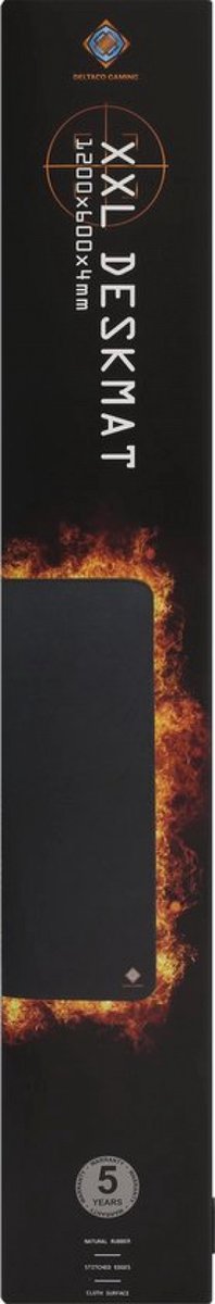 Deltaco gam 081 antislip muismat xxl 1 7 orig - Deltaco Gam-081 Antislip Gaming Muismat 120x60 cm Bureaumat (zwart)
