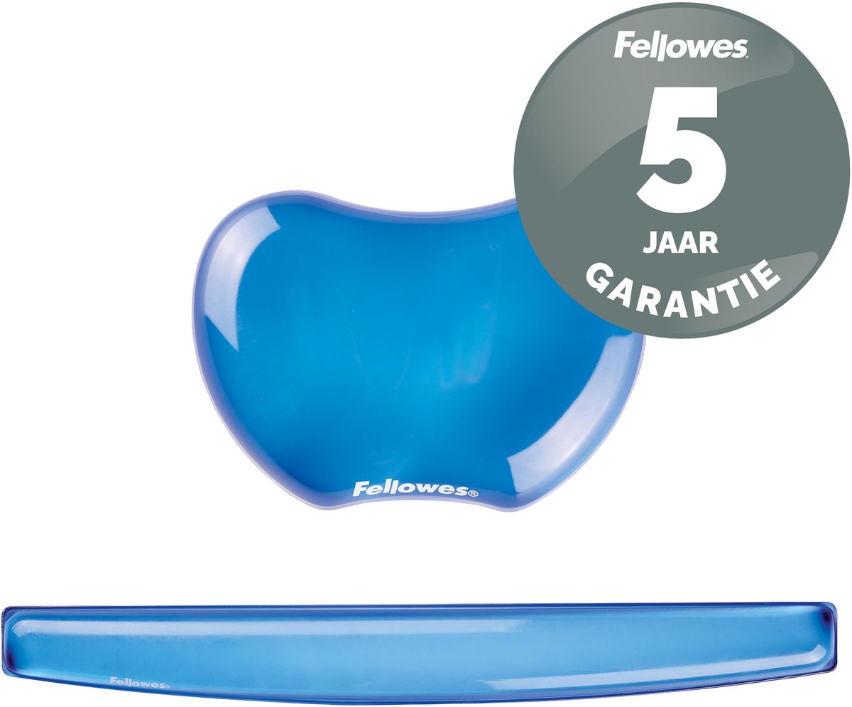 Fellowes crystals gel polssteun ergonom 2 orig - Fellowes Crystals Gel Polssteun Ergonomische Wrist 47,1x5,9 cm Muismat